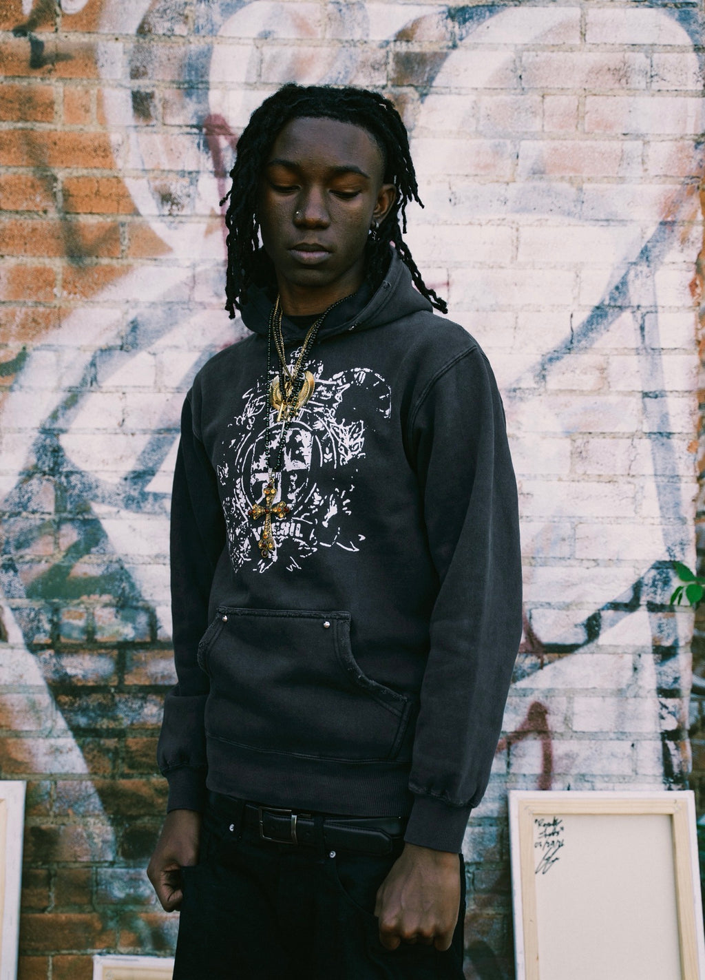 “hardware” hoodie grey
