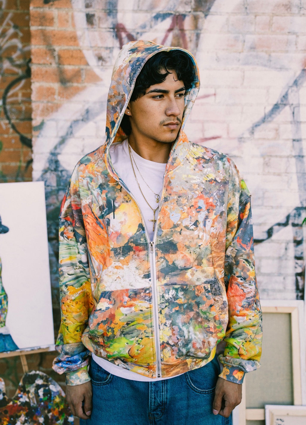 “painter pallet” zip up