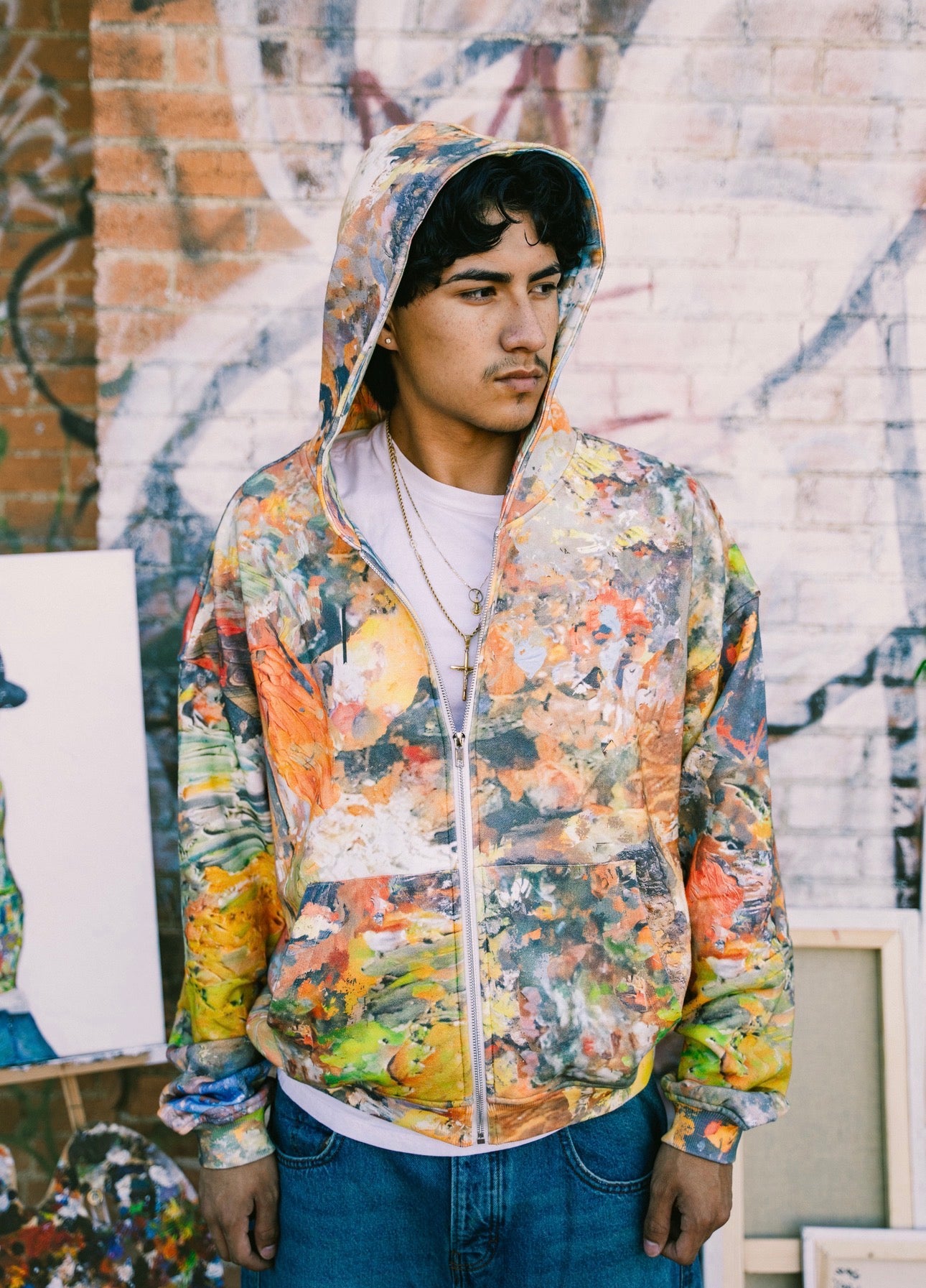 “painter pallet” zip up