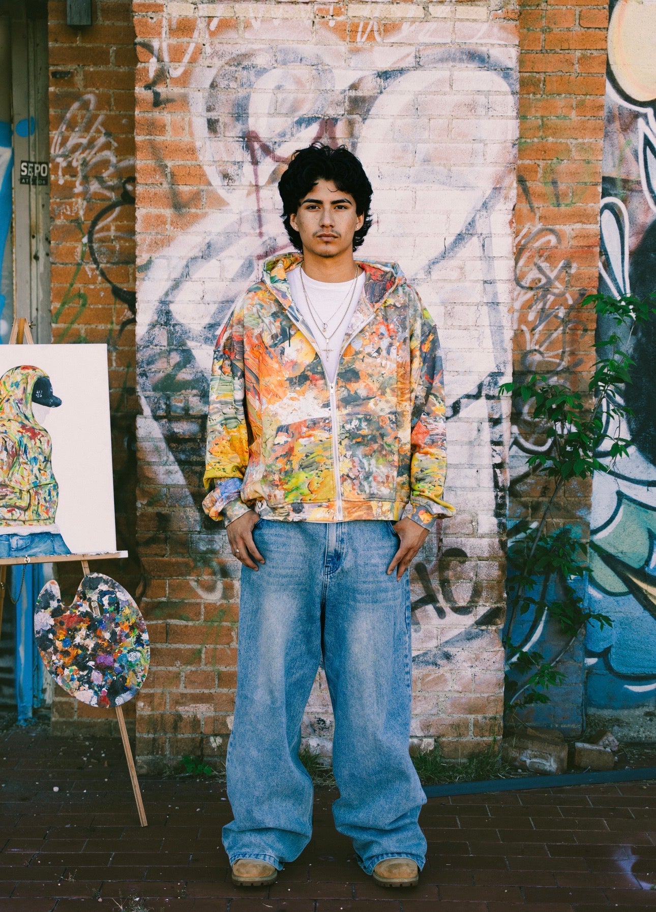 “painter pallet” zip up